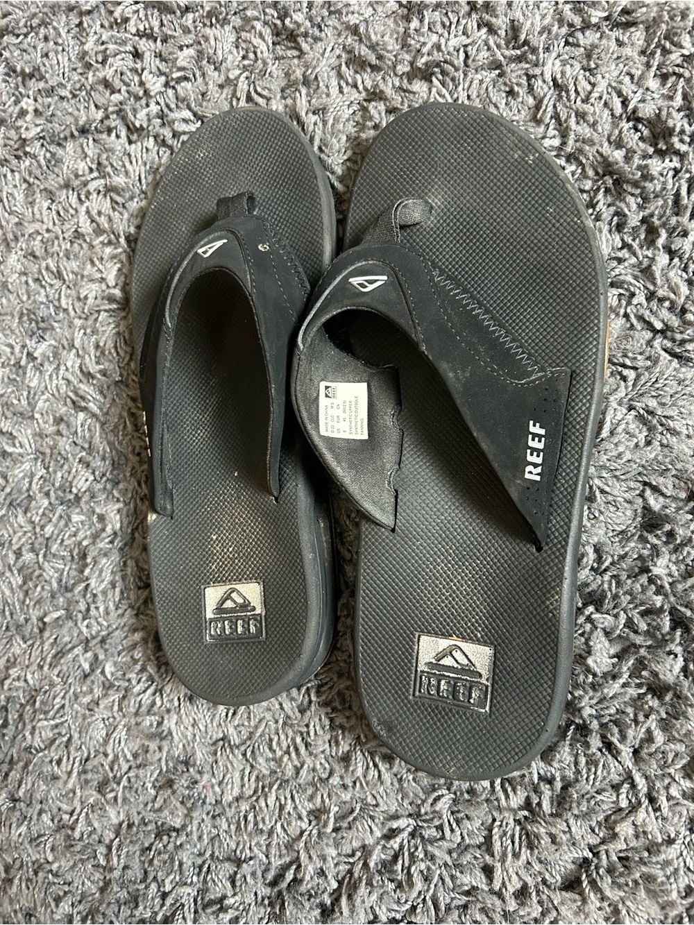Reef Black Foam Footbed Flip Flops